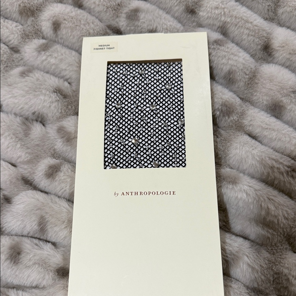 Anthropologie Black Fishnet Hosiery NIB